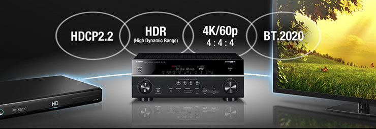 Yamaha 7.2声道无线家庭影院功放RX-V781、RX-V681支持Dolby Atmos®,DTS:X™, 4K Ultra HD 和MusicCast 多房间无线智能音乐系统
